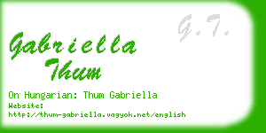 gabriella thum business card